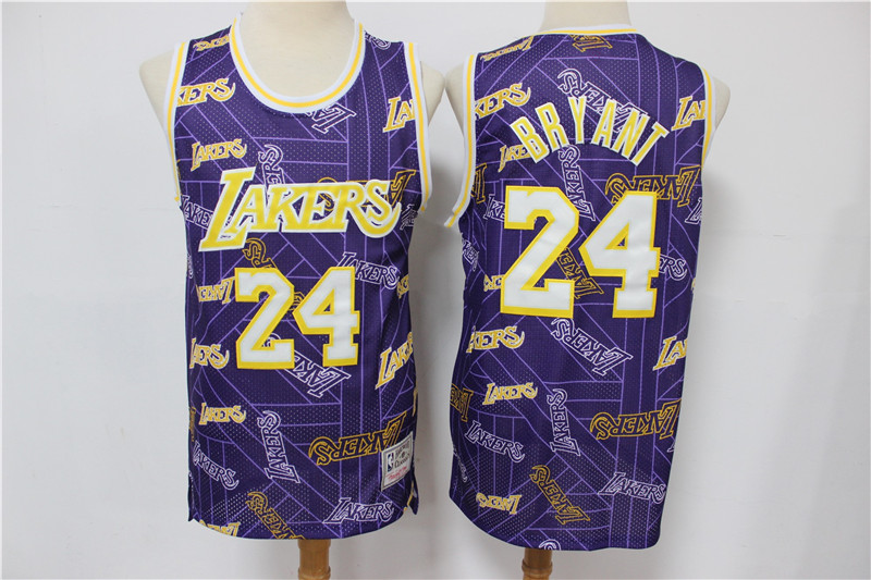 2020 Men Los Angeles Lakers Crershaw #24 Bryant purple Game NBA Jerseys->los angeles lakers->NBA Jersey